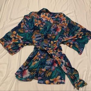 Floral Tropical Kimono Robe